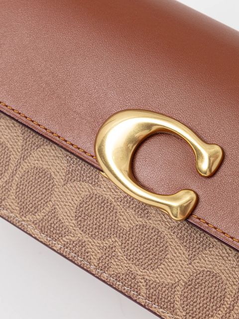 Coach torebka skórzana Zoe kolor brązowy CAM19