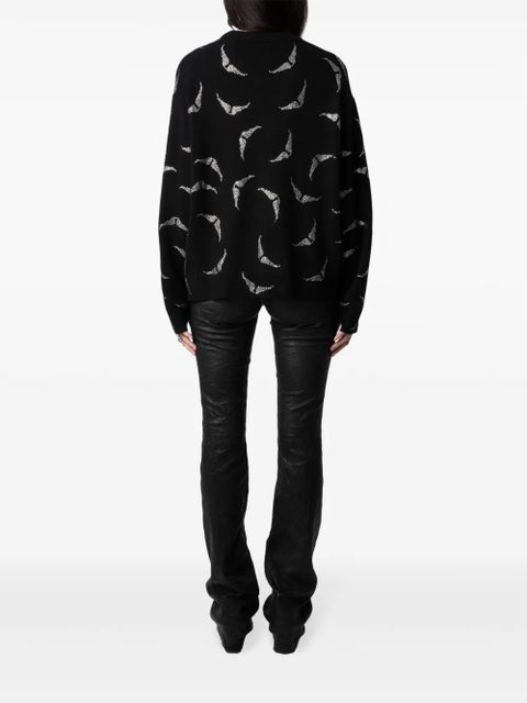 Zadig&Voltaire Markus Strass Wings jumper - Black