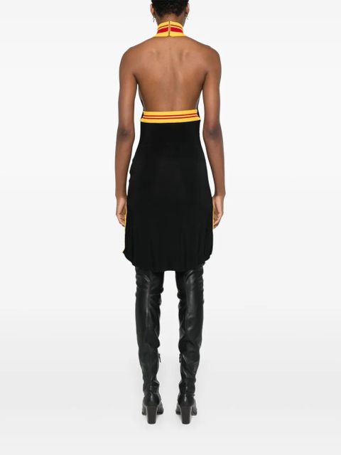 Off-White raised-logo mini dress - Black