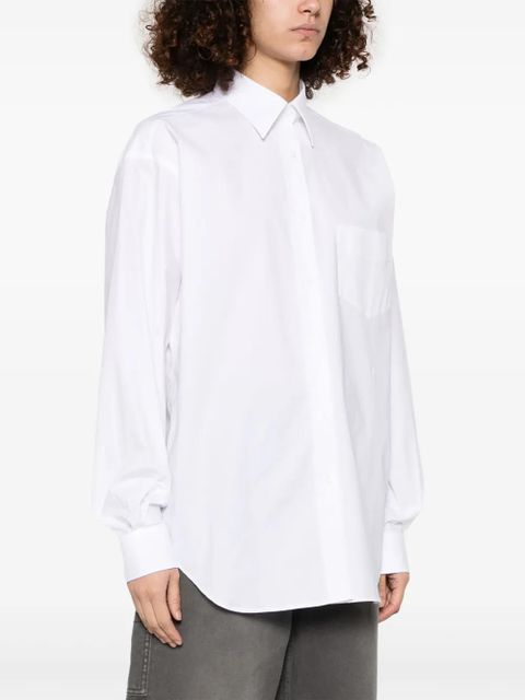 Moschino logo-embroidered shirt - White