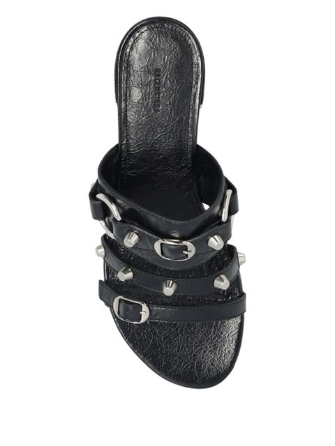 Balenciaga 65mm leather heeled sandals - Black - zdjęcie produktu nr 2