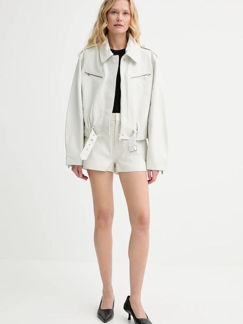 Gestuz ramoneska jeansowa kolor biały przejściowa 10910163 - zdjęcie produktu nr 2