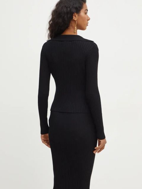 Guess sweter ISABELLA damski kolor czarny lekki W4BR19 Z3HP2