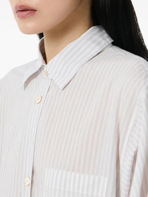 OUR LEGACY Sasso Stripe Lyocool pocket shirt - White