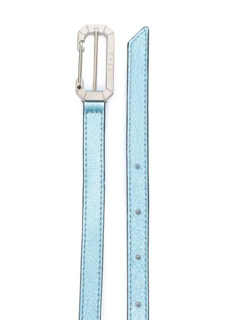 EÉRA logo-engraved buckle metallic belt - Blue - zdjęcie produktu nr 2