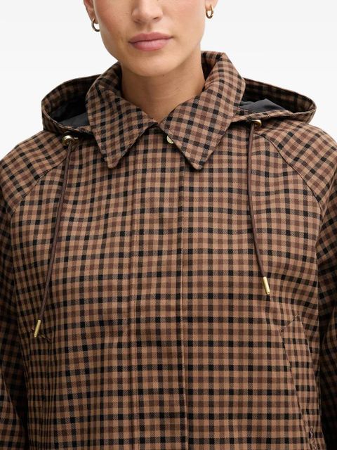 Barbour checked hooded jacket - Brown