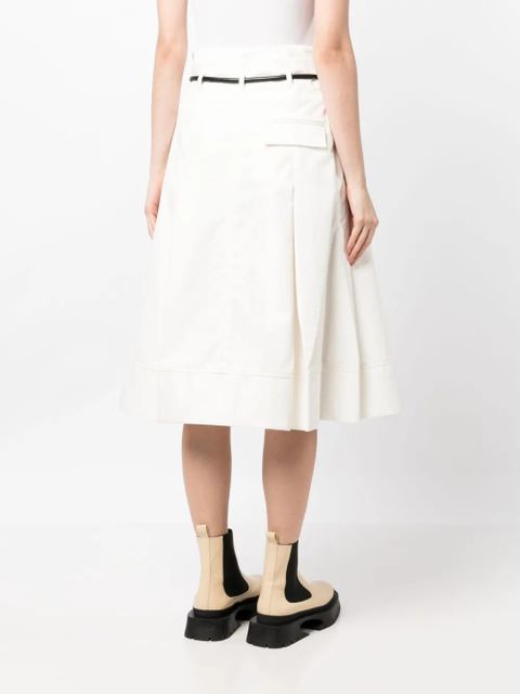 3.1 Phillip Lim Origami high-waisted midi skirt - White