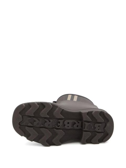 Burberry 35mm check-pattern pull-tabs ankle boots - Brown