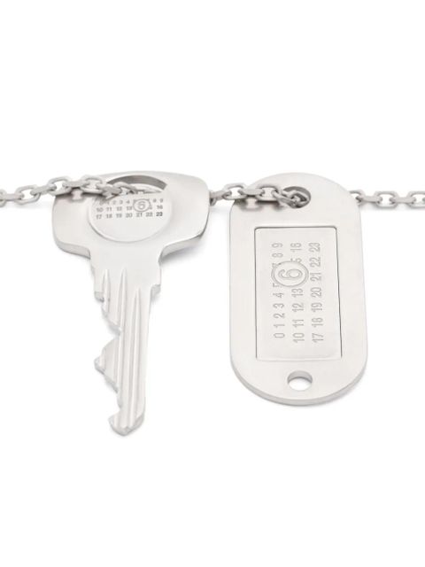 MM6 Maison Margiela Key-charm necklace - Silver - zdjęcie produktu nr 2
