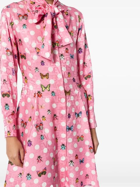 Versace Butterflies & Ladybugs short dress - Pink