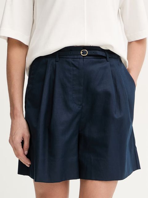 Tommy Hilfiger szorty damskie z lnem - zdjęcie produktu nr 1