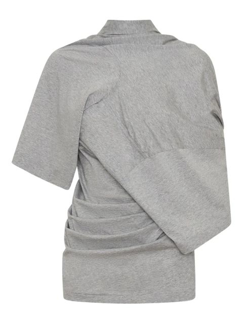 Christopher Esber Distort draped T-shirt - Grey - zdjęcie produktu nr 1