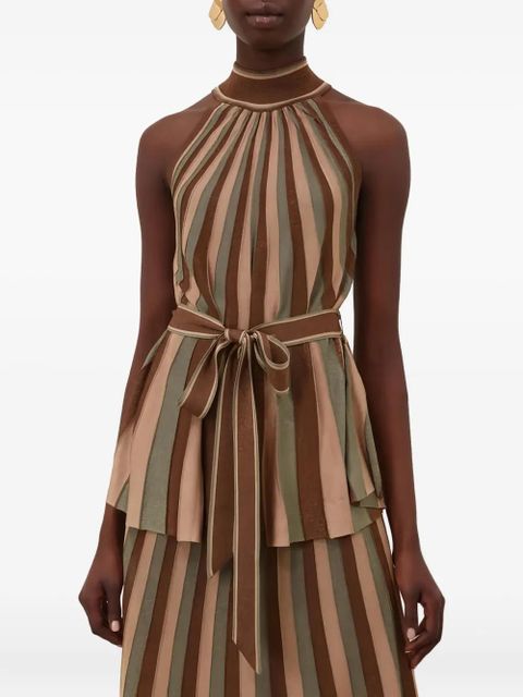 ZIMMERMANN striped-pattern top - Brown - zdjęcie produktu nr 2