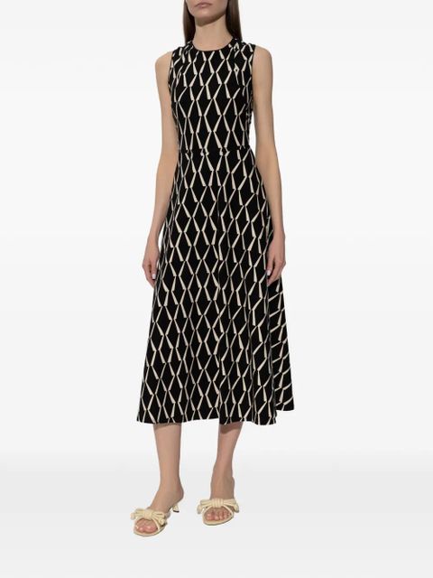 Max Mara patterned jersey midi dress - Black - zdjęcie produktu nr 2