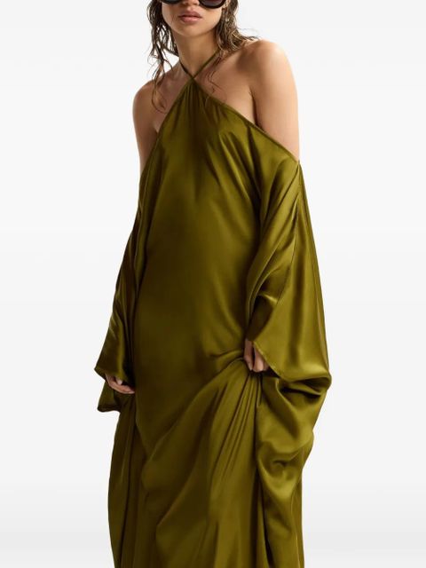 Essentiel Antwerp halterneck maxi dress - Green