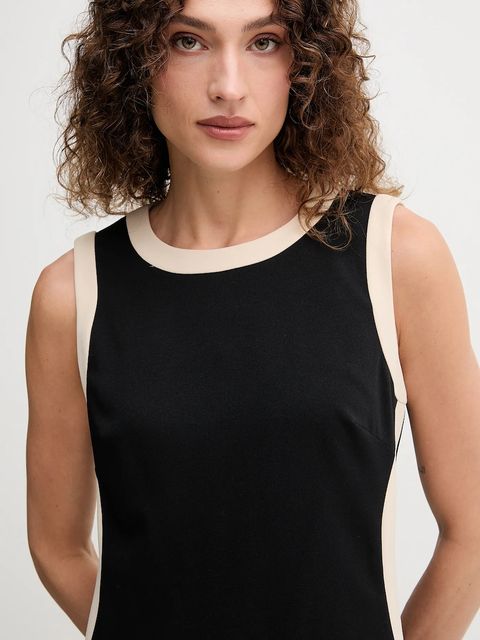 Dkny sukienka kolor czarny mini rozkloszowana DD4D1955