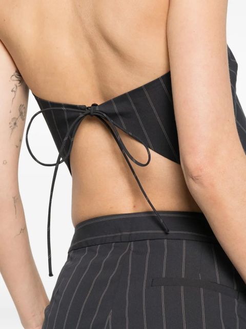 St. Agni strapless striped top - Blue