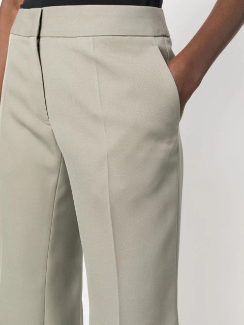 Jil Sander wide-leg wool tailored trousers - Green