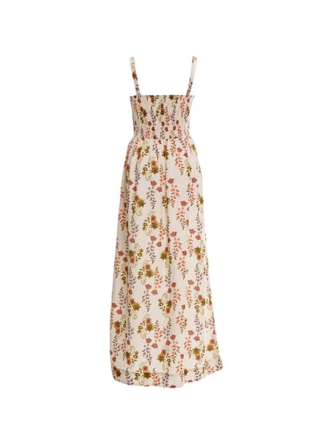 Agua By Agua Bendita Marcia aura floral-print maxi dress - Neutrals