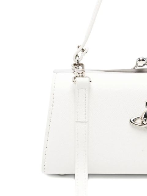 Vivienne Westwood Doll XL Frame Orb-plaque clutch bag - White