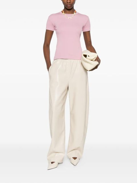 Nanushka slim fit cropped T-shirt - Pink - zdjęcie produktu nr 2