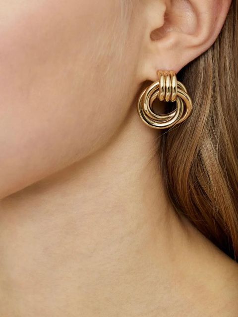 ANINE BING Triple Knot gold-tone earrings - zdjęcie produktu nr 2