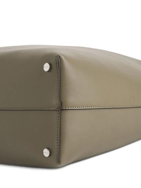 TOTEME Bevel leather shoulder bag - Brown