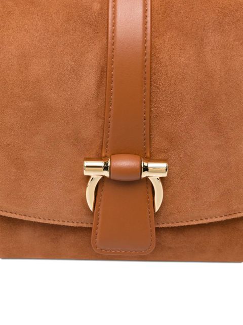 Ferragamo front flap shoulder bag - Brown