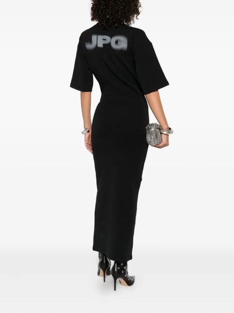 Jean Paul Gaultier high-neck maxi dress - Black
