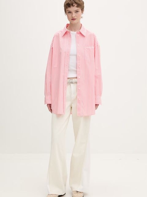 Tommy Jeans bluzka koszulowa damska bawełniana - zdjęcie produktu nr 1