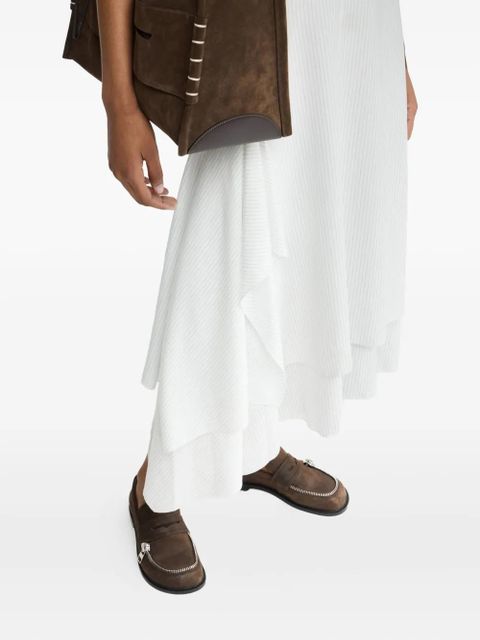 JW Anderson tie-neck ruffled dress - White