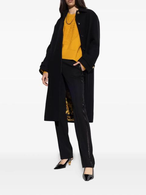 Versace single-breasted coat - Black - zdjęcie produktu nr 2