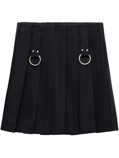 Prada pleated gabardine skirt - Blue - zdjęcie produktu nr 1
