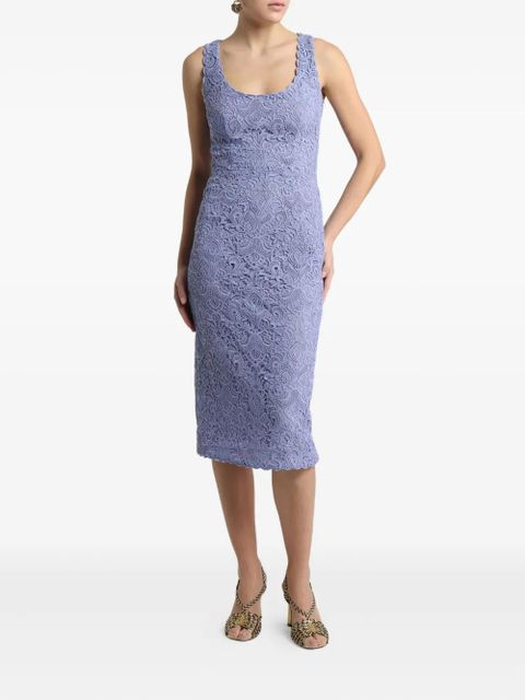 ETRO macramé mini dress - Purple