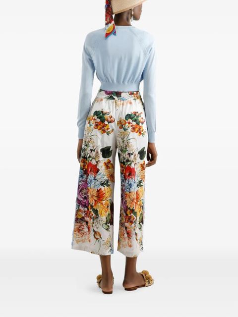 Dolce & Gabbana silk-blend cardigan - Blue