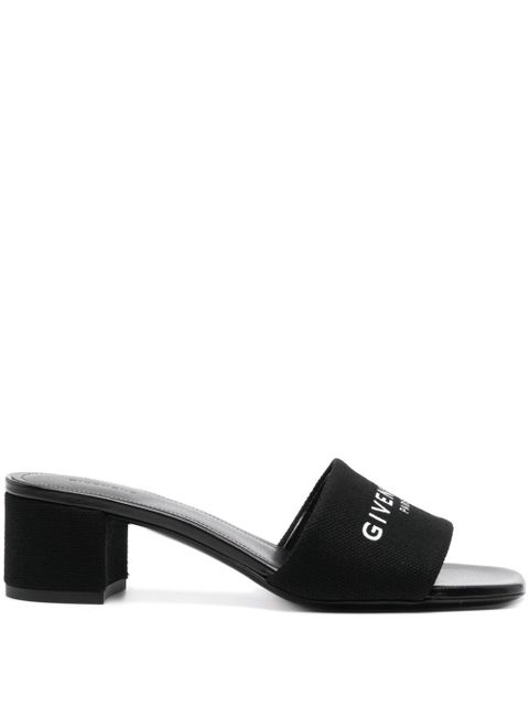 Givenchy 50mm logo-print mules - Black - zdjęcie produktu nr 1