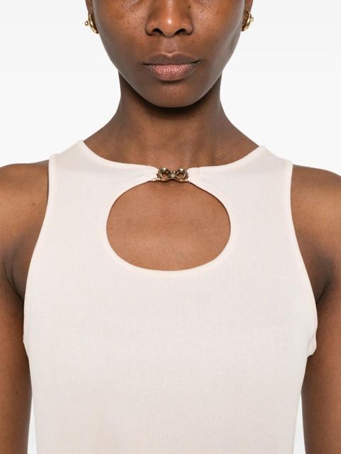 TWINSET cutout-detail top - Pink