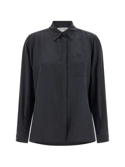Max Mara breast-pocket long-sleeve shirt - Grey - zdjęcie produktu nr 1