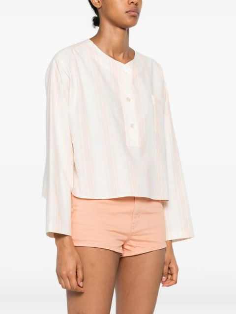 Chloé long-sleeve crop top - Pink