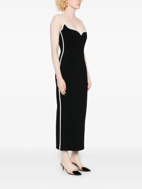 Paris Georgia Heart midi dress - Black