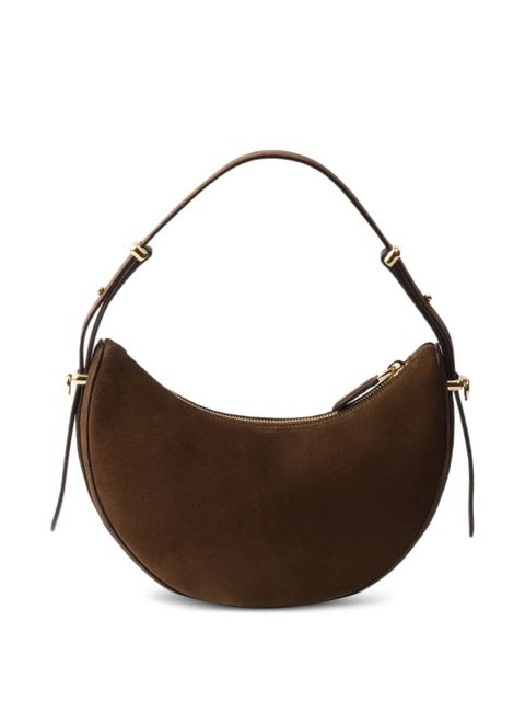 Prada mini Arqué suede shoulder bag - Brown - zdjęcie produktu nr 2