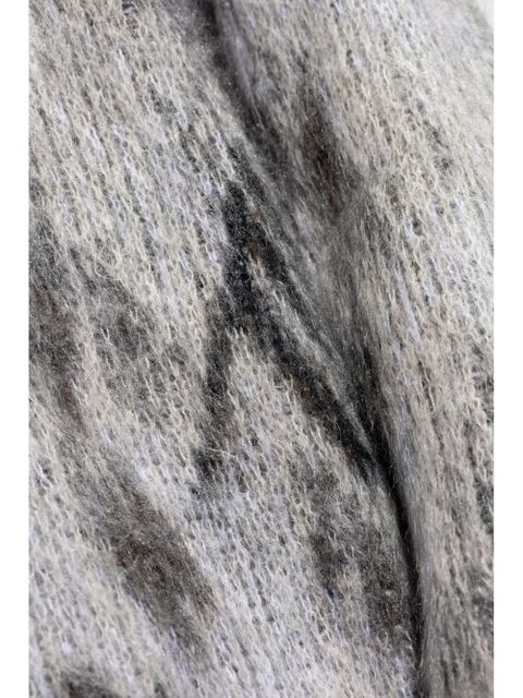 The Attico jacquard-knit sweater - Grey