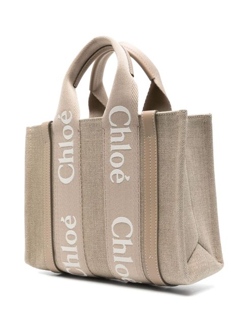 Chloé small Woody tote bag - Neutrals