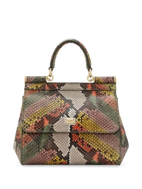 Dolce & Gabbana Sicily leather tote bag - Green