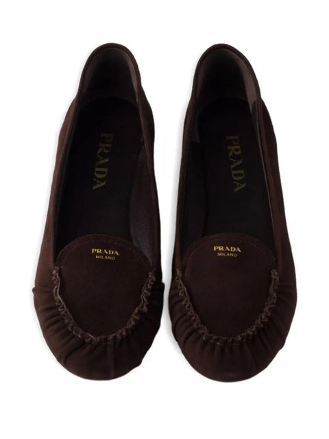 Prada suede loafers - Brown