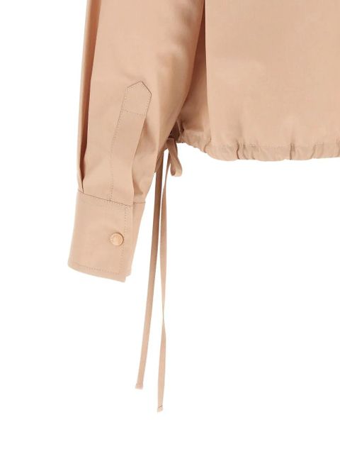 Moncler drawstring cropped shirt - Neutrals
