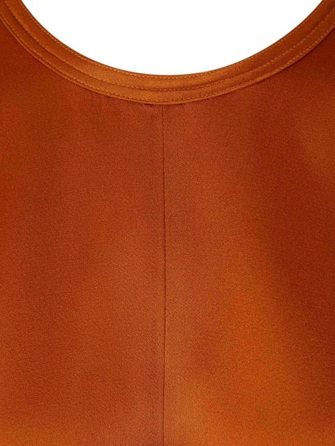 Victoria Beckham V-neck short-sleeve blouse - Orange