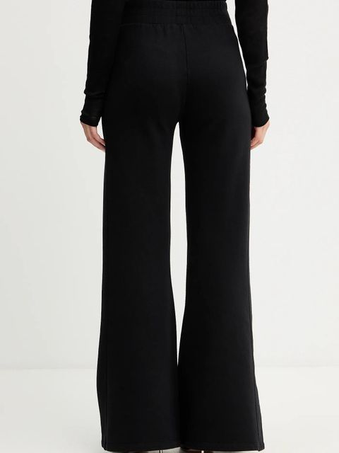 Patrizia Pepe spodnie dresowe bawełniane damskie kolor czarny gładkie 2P1718 J079 - zdjęcie produktu nr 2