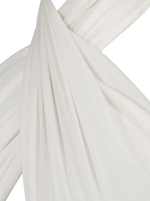 AMI Paris silk wrap top - Neutrals