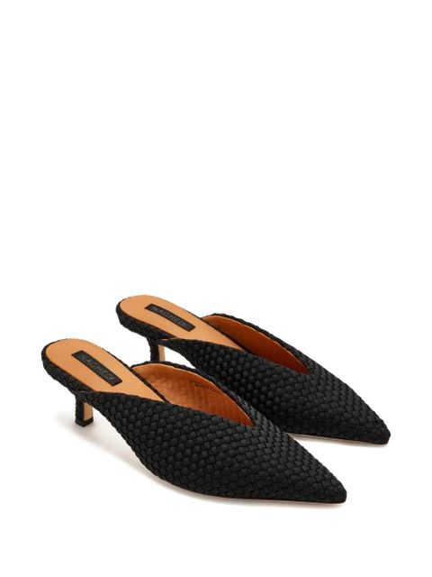 NAGHEDI Strada woven-design heeled mules - Black